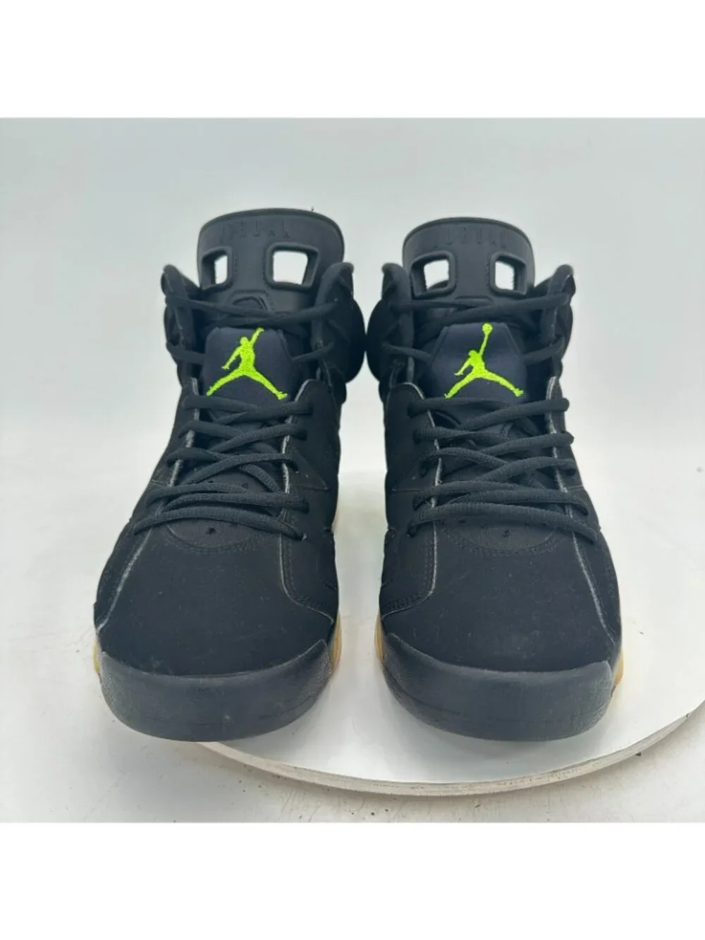Nike Air Jordan 6 Retro Men Size 10 CT8529-003 Black Electric Green Shoes